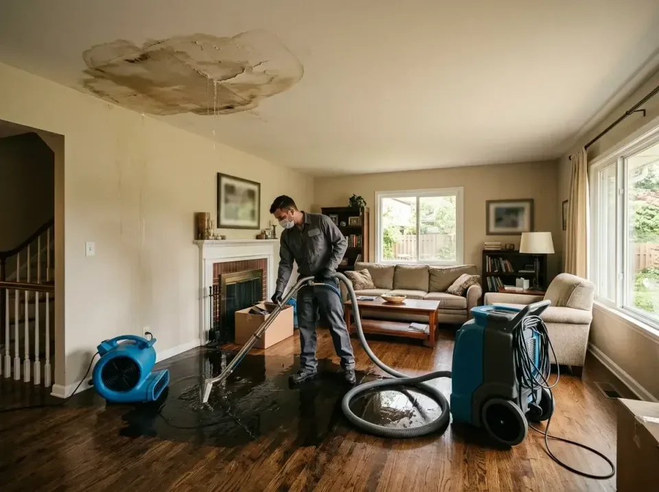 attic-pipe-burst-ceiling-drip-008 — frequently asked questions, Water Damage Restoration & Carpet Care in Cadillac, MI